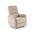 BRADLEY elektromos relaxfotel – bézs