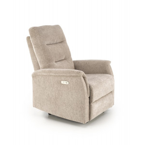 BRADLEY elektromos relaxfotel – bézs