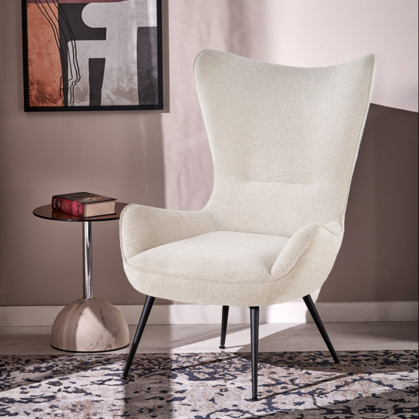 PAXTON modern fotel – krém