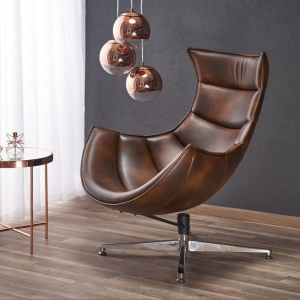 FALCON modern fotel – sötétbarna