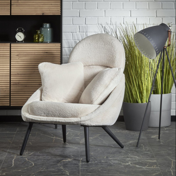 HAYDEN modern fotel – krém
