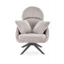 HAYDEN modern kordbársony fotel – cappuccino