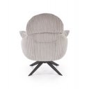 HAYDEN modern kordbársony fotel – cappuccino