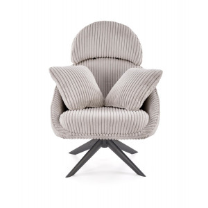 HAYDEN modern kordbársony fotel – cappuccino