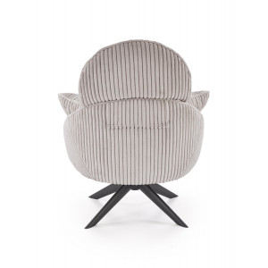 HAYDEN modern kordbársony fotel – cappuccino