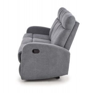 OAKLEY 3 személyes relaxkanapé – szürke