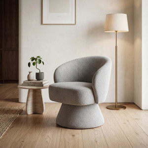 VANTAGE modern forgófotel – szürke HALMAR