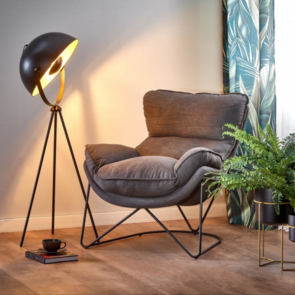 VIGGO modern fotel – sötétszürke