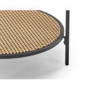DRIFT modern dohányzóasztal – füstüveg / natúr - 60cm