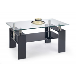 TAYLOR modern dohányzóasztal – fekete - 110cm