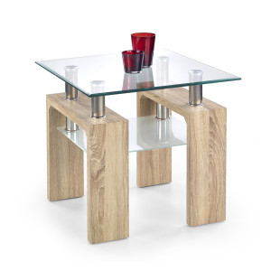 TAYLOR modern dohányzóasztal –  tölgy - 60cm