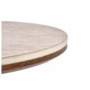 DORIAN modern lerakóasztal – travertin / dió  - 45cm | DesignConcept