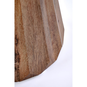DORIAN modern lerakóasztal – travertin / dió  - 45cm | DesignConcept