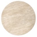 MONTFORD modern dohányzóasztal – travertin / dió - 80cm