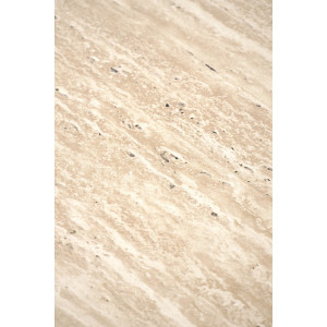 MONTFORD modern dohányzóasztal – travertin / dió - 80cm