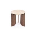 MONTFORD modern lerakóasztal – travertin / dió - 50cm