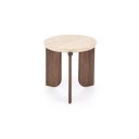MONTFORD modern lerakóasztal – travertin / dió - 50cm