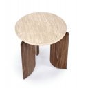 MONTFORD modern lerakóasztal – travertin / dió - 50cm