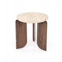 MONTFORD modern lerakóasztal – travertin / dió - 50cm