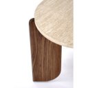 MONTFORD modern lerakóasztal – travertin / dió - 50cm