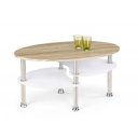 MARLOW modern dohányzóasztal – tölgy / fehér - 90cm
