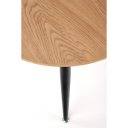 MERIDIAN modern 2 részes dohányzóasztal szett –  tölgy / fekete
