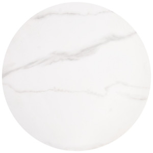 MERIDIAN modern 2 részes dohányzóasztal szett – fehér márvány / arany - 80/60cm