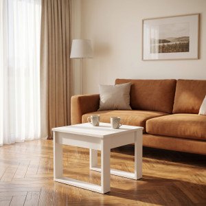 NORDEN modern lerakóasztal – fehér HALMAR