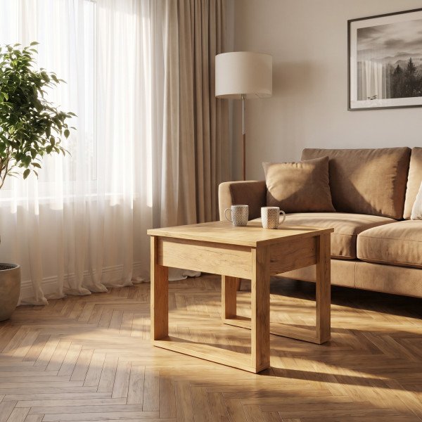 NORDEN modern lerakóasztal – Wotan tölgy - 60cm