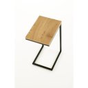 NOVAIR modern lerakóasztal – tölgy / fekete - 40cm
