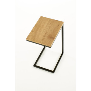 NOVAIR modern lerakóasztal – tölgy / fekete - 40cm