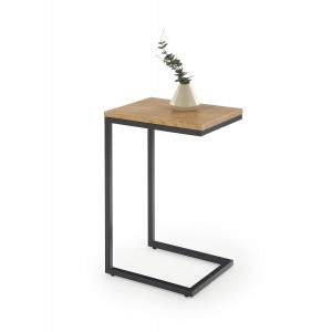 NOVAIR modern lerakóasztal – tölgy / fekete - 40cm