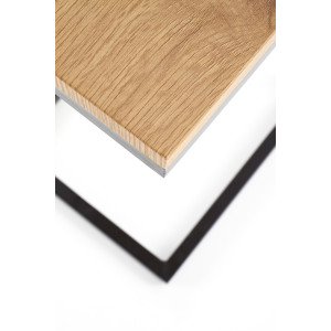 NOVAIR modern lerakóasztal – tölgy / fekete - 40cm