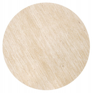 NASH modern dohányzóasztal 4 puffal – travertin / szürke - 80cm