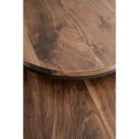 NORA modern 2 részes dohányzóasztal szett – dió / fekete - 53/43cm