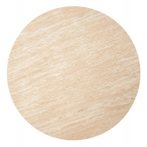 NORA modern 2 részes dohányzóasztal szett – travertin / fehér - 53/43cm