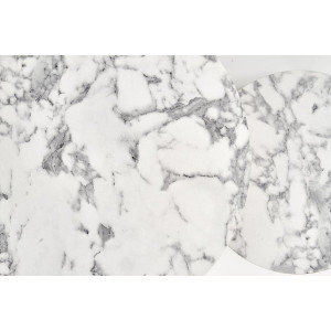 PALMER modern 2 részes dohányzóasztal szett – márvány / arany - 60/38cm