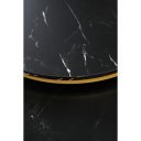 PALMER modern 2 részes dohányzóasztal szett – fekete márvány / arany - 60/38cm