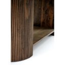 PRESTON modern ovális dohányzóasztal – dió -120cm