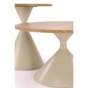PIERSON modern 2 részes dohányzóasztal szett – tölgy / kasmír - 70/50cm
