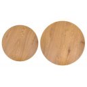 PIERSON modern 2 részes dohányzóasztal szett – tölgy / kasmír - 70/50cm