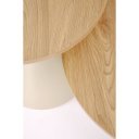 PIERSON modern 2 részes dohányzóasztal szett – tölgy / kasmír - 70/50cm