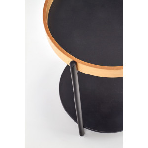 RYTON modern lerakóasztal – natúr tölgy / fekete - 44cm
