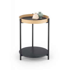 RYTON modern lerakóasztal – natúr tölgy / fekete - 44cm