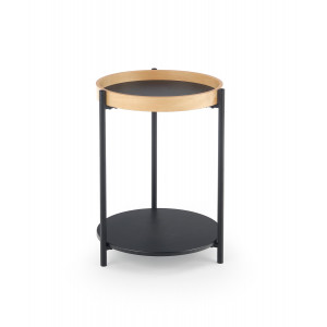 RYTON modern lerakóasztal – natúr tölgy / fekete - 44cm