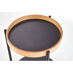RYTON modern lerakóasztal – natúr tölgy / fekete - 44cm