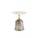 RIVERTON modern dohányzóasztal –  márvány / arany - 50cm