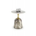 RIVERTON modern dohányzóasztal –  márvány / arany - 50cm