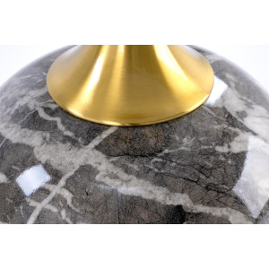 RIVERTON modern dohányzóasztal –  márvány / arany - 50cm