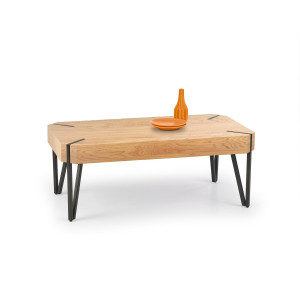 ELIOT modern dohányzóasztal –  tölgy / fekete - 110cm